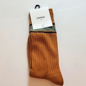 Express Casual Brown and Green Socks